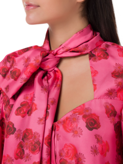 Jeanne Floral Bow Blouse