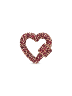 قفل أولستون على شكل قلب عيار 14 قيراطا