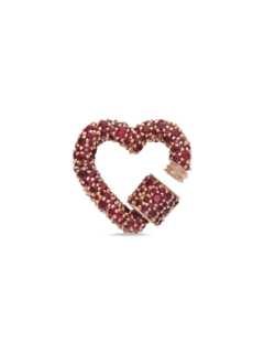 قفل أولستون على شكل قلب عيار 14 قيراطا