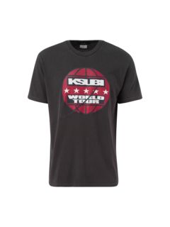 تيشيرت تور بيجي SS بلون أسود باهت