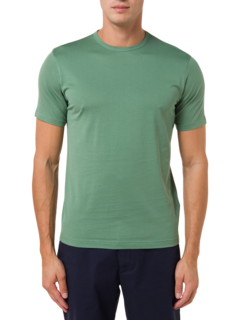 تيشيرت كلاسيكي بفتحة رقبة مستديرة