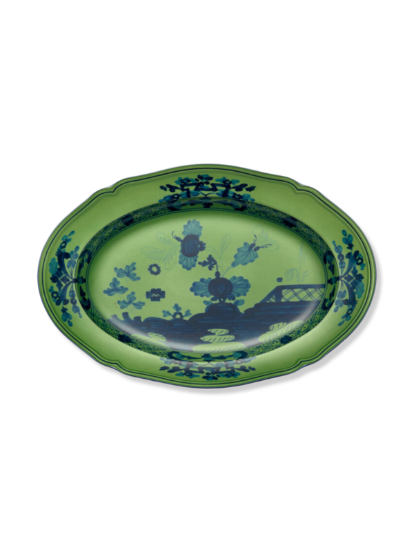 طبق مخلل مرصع بالمالاكيت بنمط إيطالي شرقي