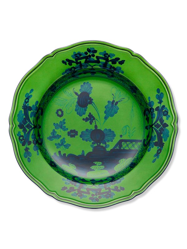 طبق تشارجر من المالاكيت بنمط أيطالي شرقي