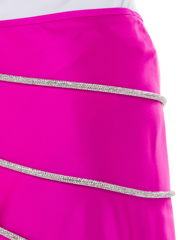 تنورة ليتيتيا متوسطة الطول من الحرير