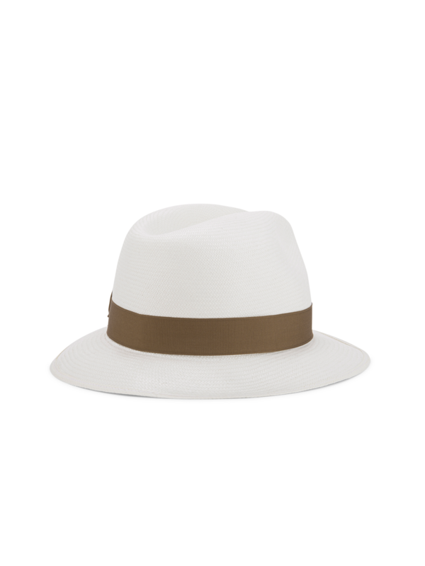قبعة بنما متوسطة الحجم من ألياف القش الرفيعة