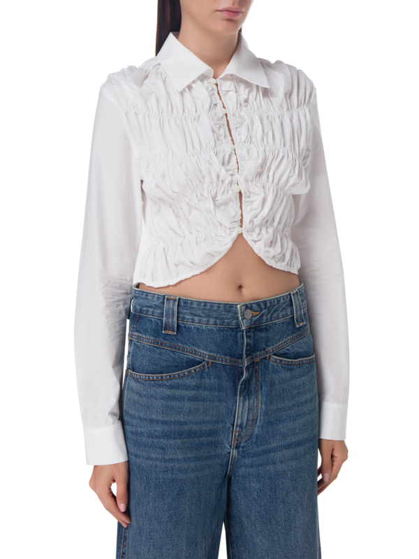 قميص برينا من البوبلين المغسول