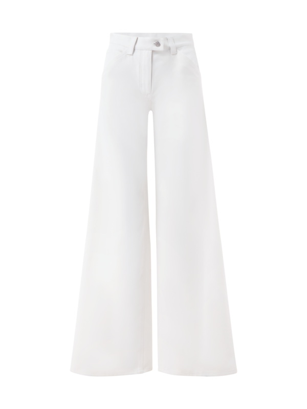 بنطال فضفاض من نسيج التويل