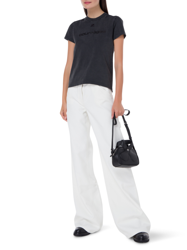 بنطال فضفاض من نسيج التويل