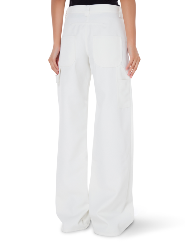 بنطال فضفاض من نسيج التويل