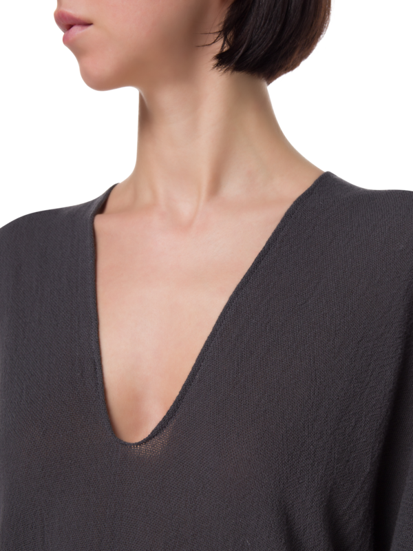 فستان طويل ساس من القطن والخيش