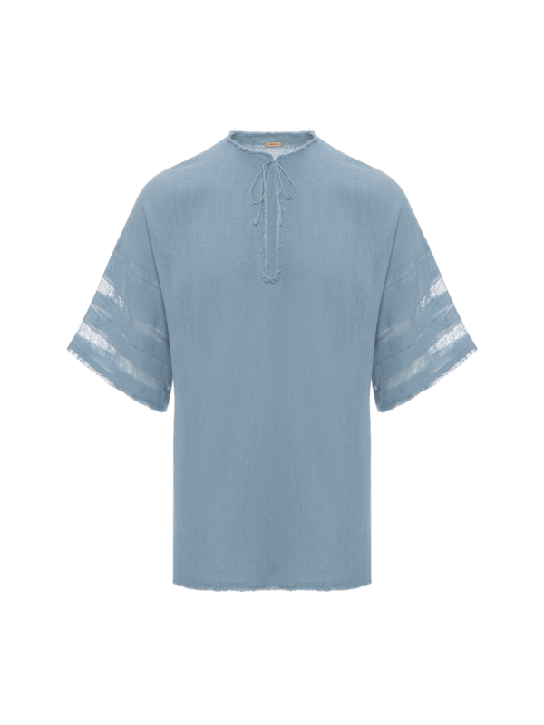 بلوزة إيكاب بأكمام قصيرة