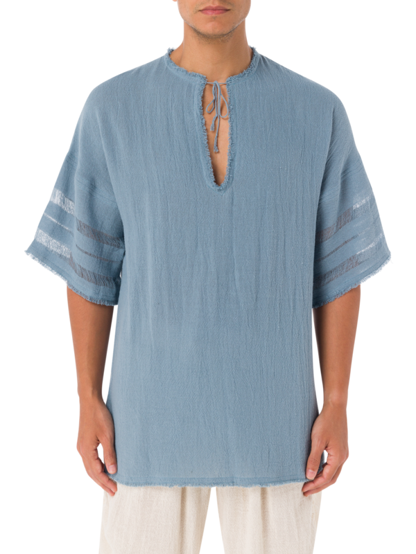 بلوزة إيكاب بأكمام قصيرة