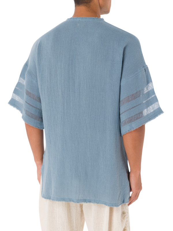 بلوزة إيكاب بأكمام قصيرة