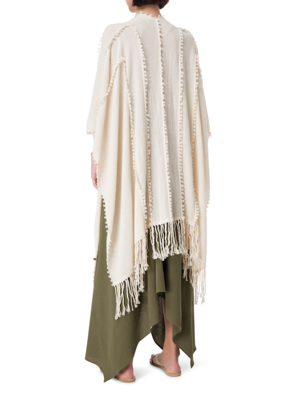 رداء يالشن من القطن بتصميم عقد