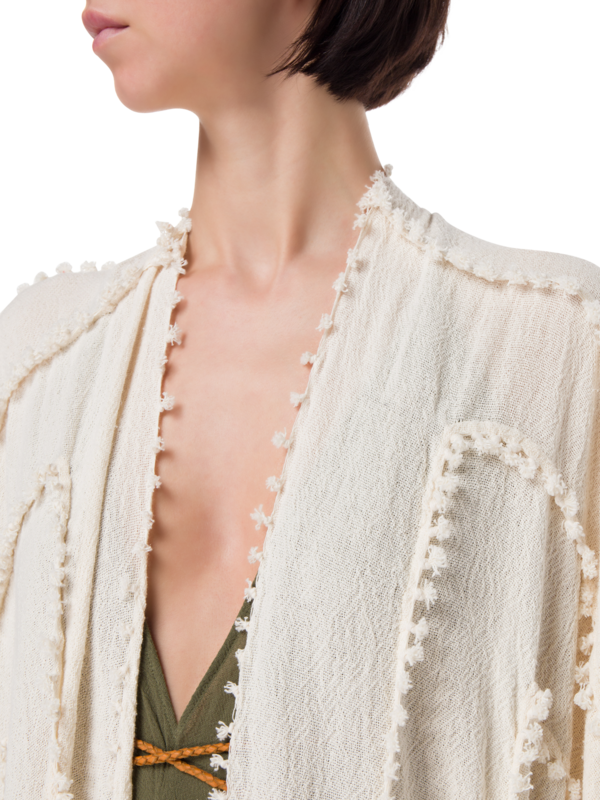 رداء يالشن من القطن بتصميم عقد