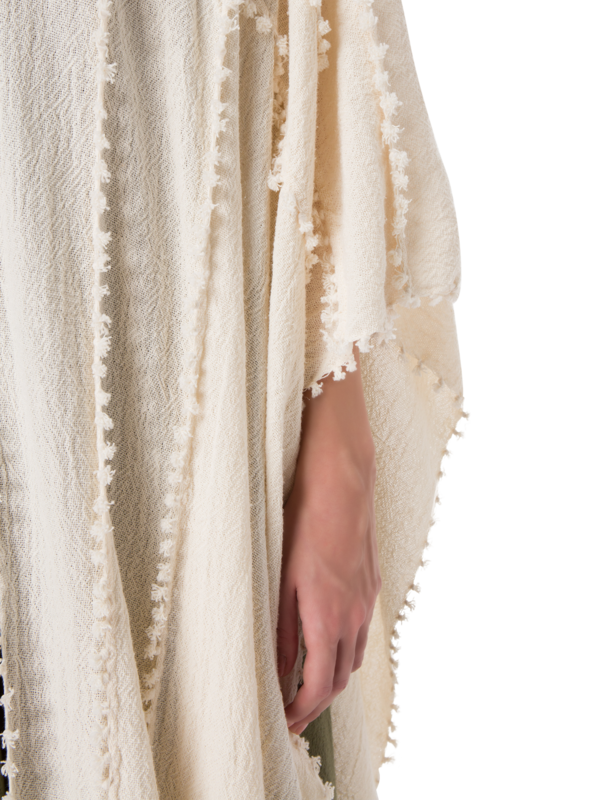 رداء يالشن من القطن بتصميم عقد