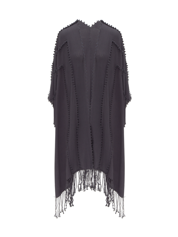 رداء يالشن من القطن بتصميم عقد