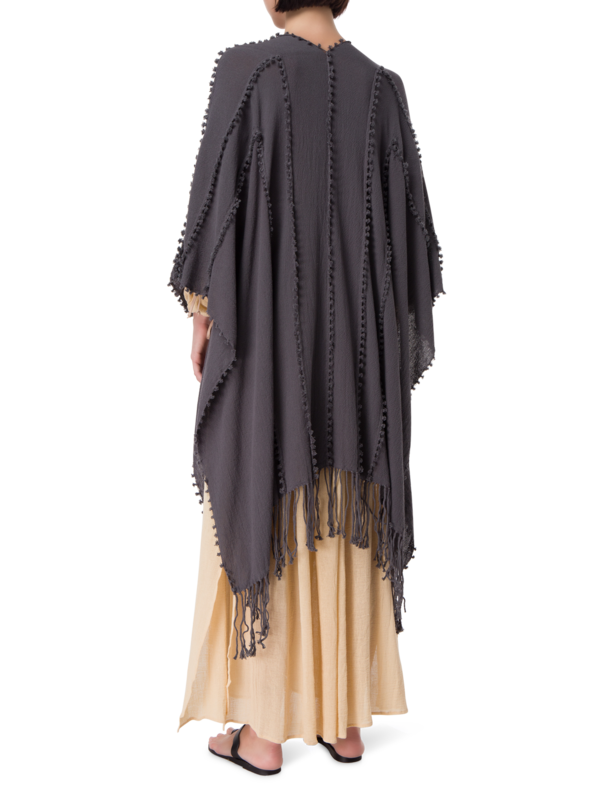 رداء يالشن من القطن بتصميم عقد