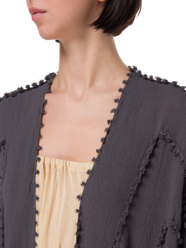 رداء يالشن من القطن بتصميم عقد