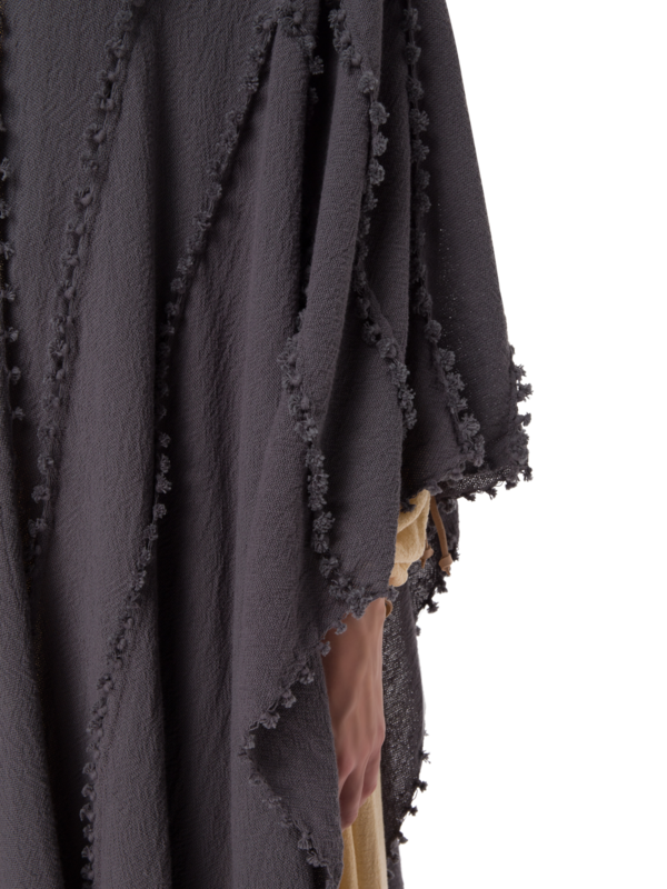 رداء يالشن من القطن بتصميم عقد