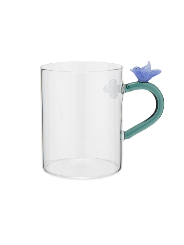 كوب مع طائر