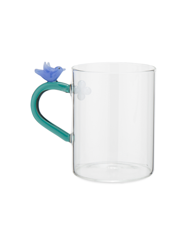 كوب مع طائر