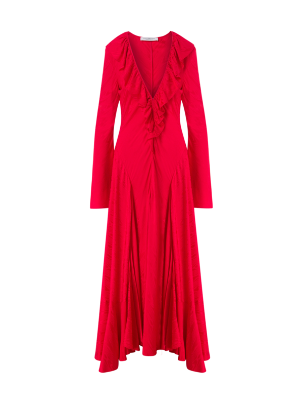 فستان طويل موير بأكمام طويلة