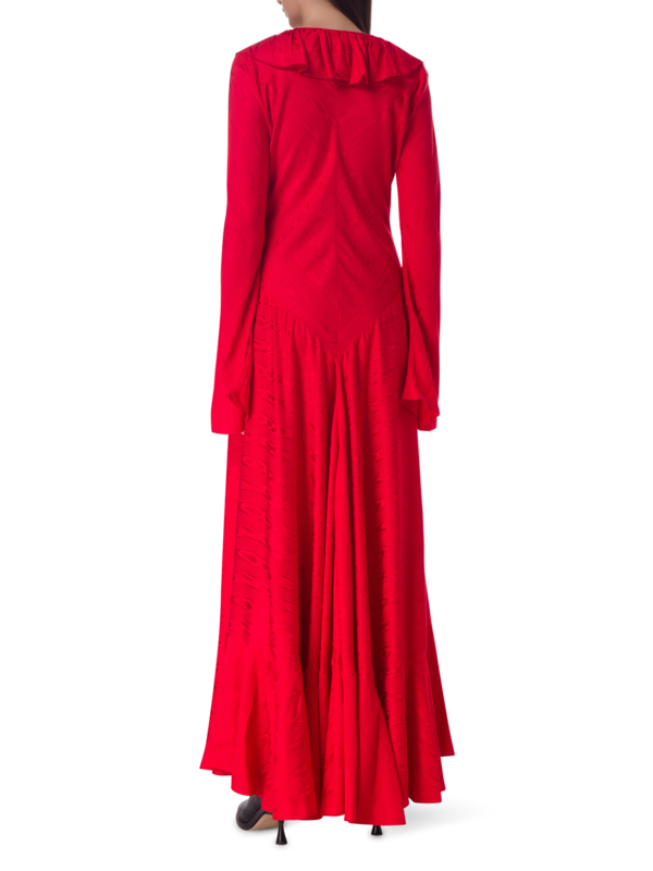 فستان طويل موير بأكمام طويلة