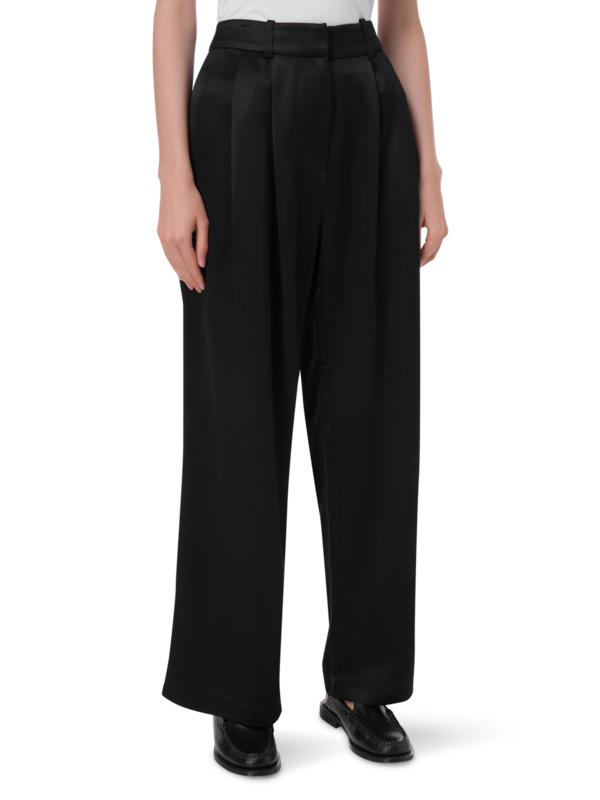 Flared Satin Pants