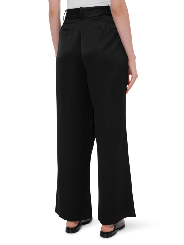 Flared Satin Pants