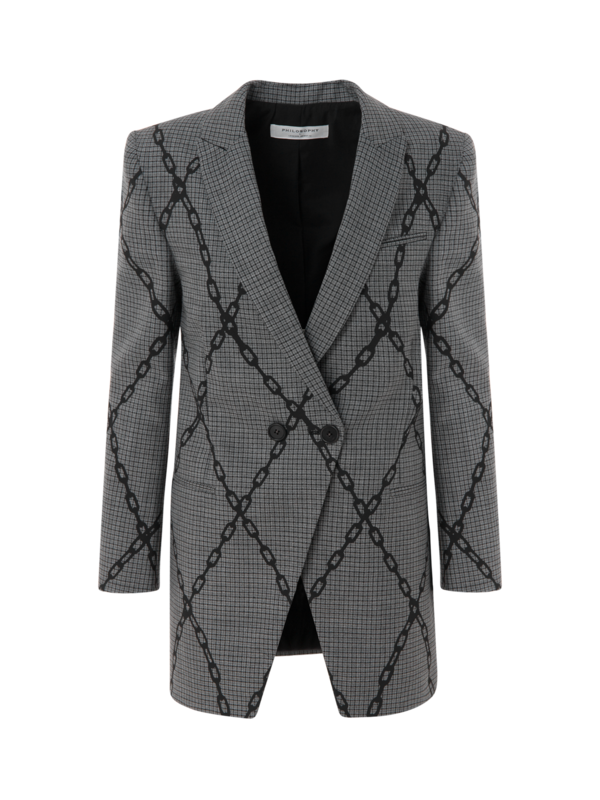 بليزر ستامبد مزين بسلسلة