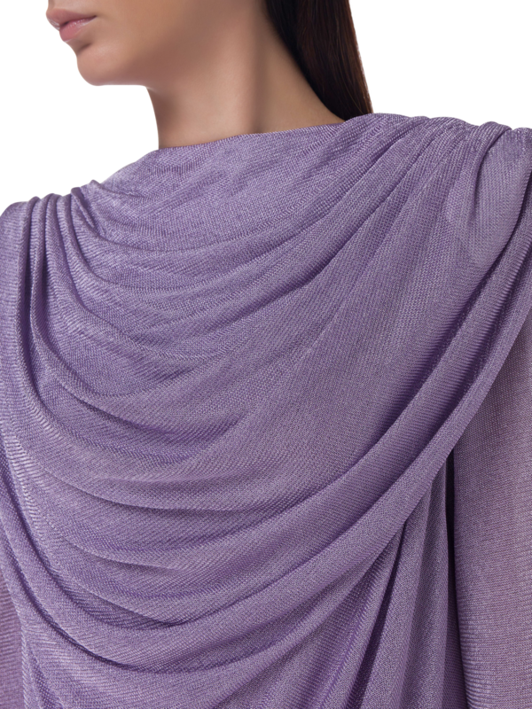 فستان تايدن قصير محبوك بنمط معدني