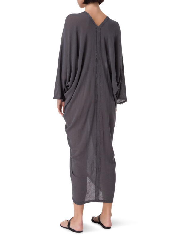 فستان تيوب بنمط قفطان ورقبة على شكل حرف V