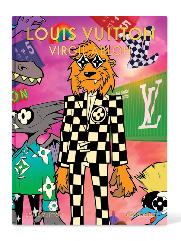 كتاب "Louis Vuitton Virgil Abloh" بغلاف من الكرتون