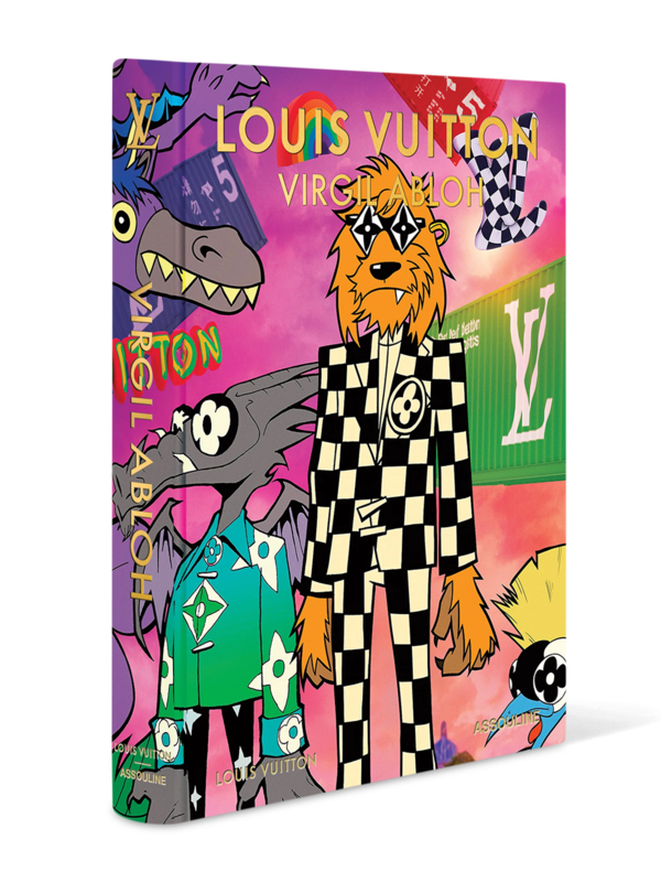 كتاب "Louis Vuitton Virgil Abloh" بغلاف من الكرتون