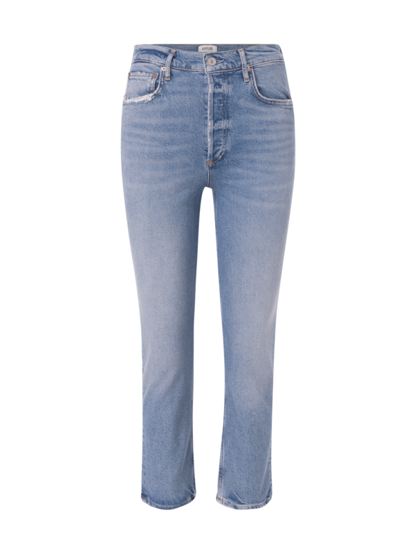 بنطال جينز قصير مستقيم بخصر مرتفع ريلي، كلوف