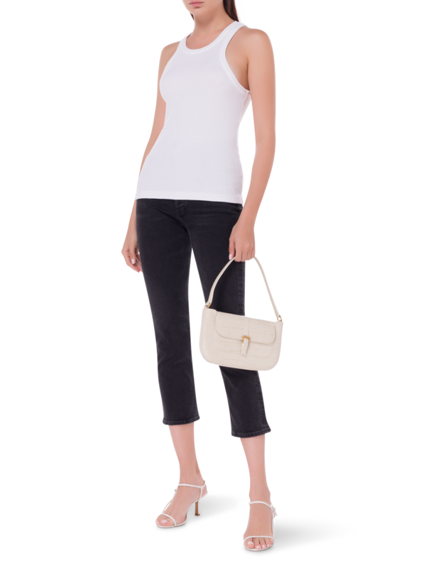 بلوزة بيلي بدون أكمام برقبة واسعة