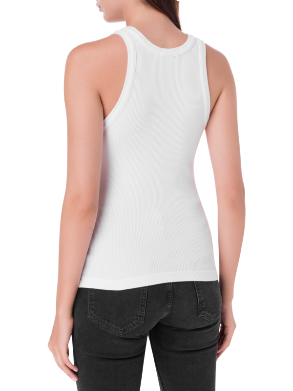 بلوزة بيلي بدون أكمام برقبة واسعة