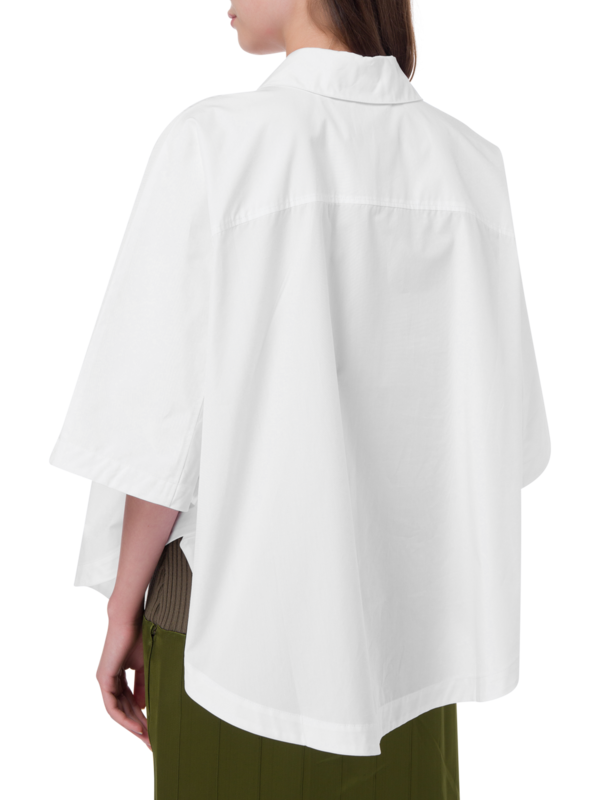 بلوزة بوبلين بتصميم دائري