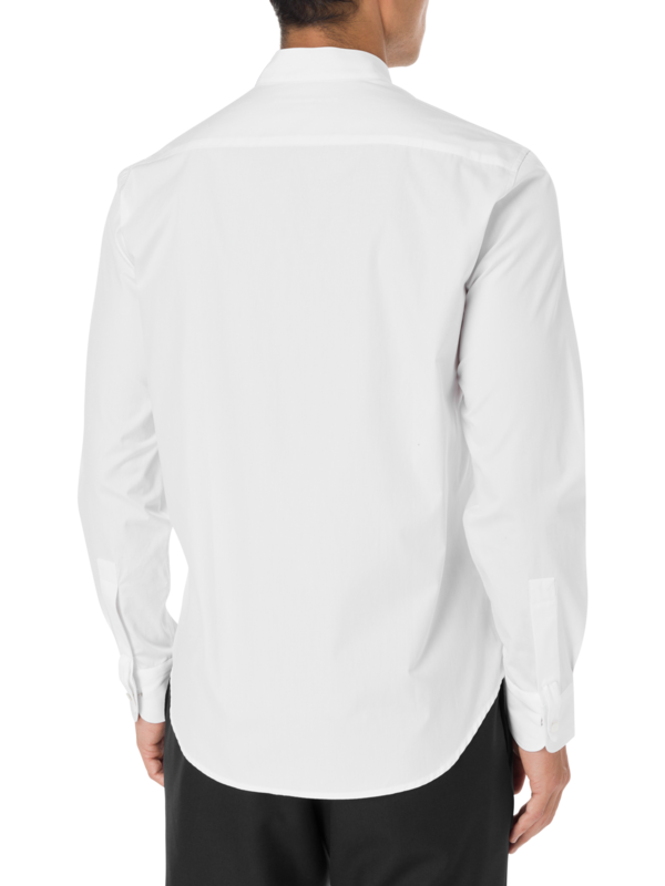 قميص إيكريفين بوبلين بأكمام طويلة