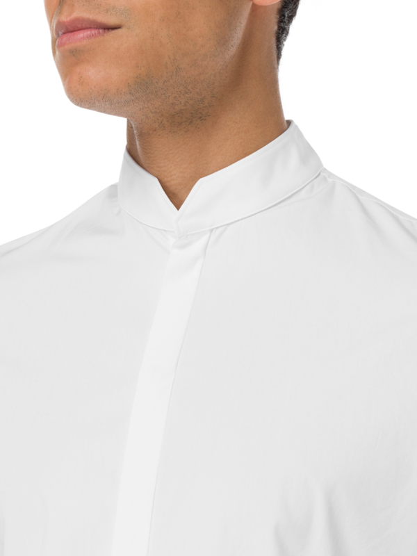 قميص إيكريفين بوبلين بأكمام طويلة