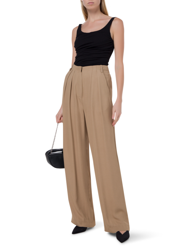 بنطال لورين إيكو من الفسكوز والأسيتات