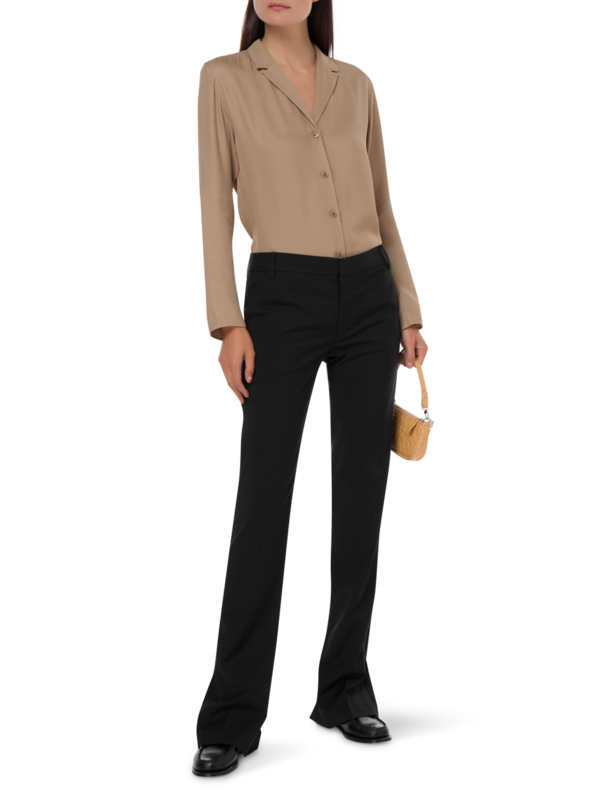 بنطال إلف من الصوف الاستوائي مع فتحات