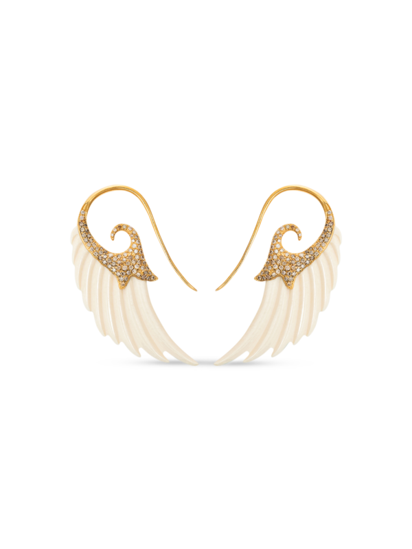 Fly Me To The Moon Wings Earrings