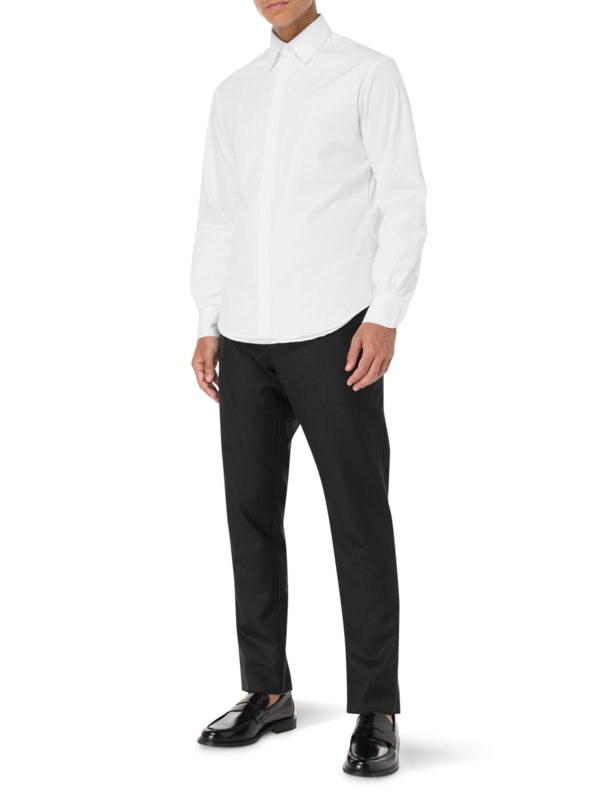 قميص إيلوجن بأكمام طويلة من قماش البوبلين