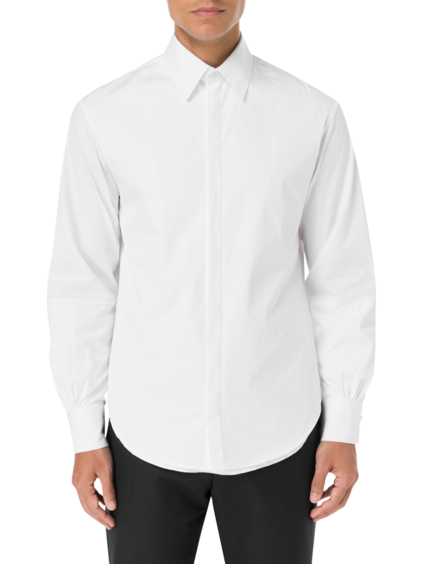 قميص إيلوجن بأكمام طويلة من قماش البوبلين