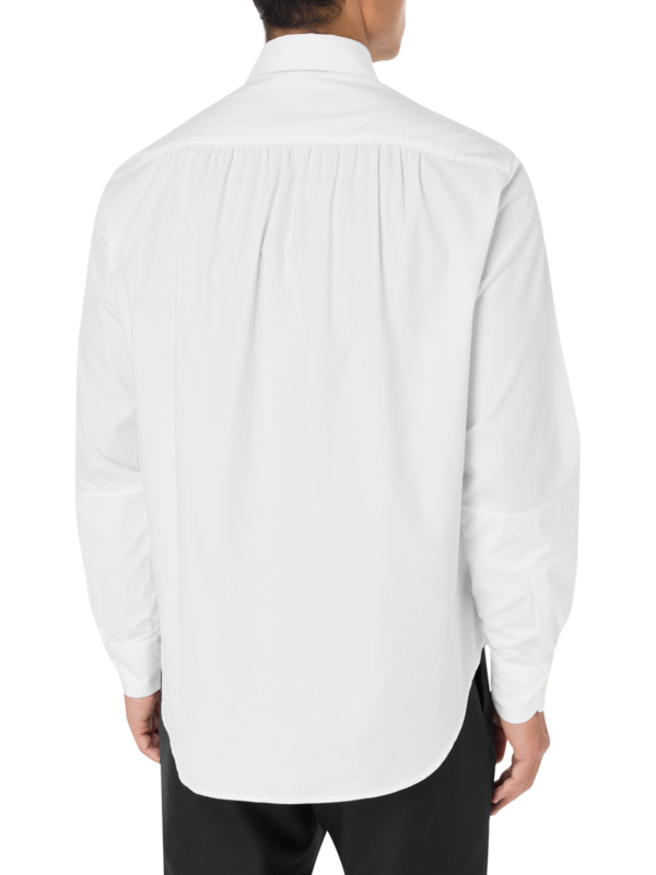 قميص إيلوجن بأكمام طويلة من قماش البوبلين