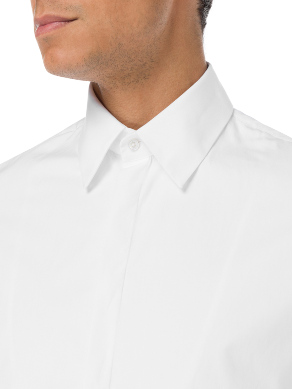 قميص إيلوجن بأكمام طويلة من قماش البوبلين