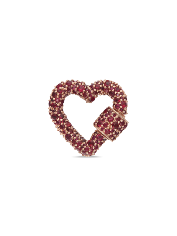 قفل أولستون على شكل قلب عيار 14 قيراطا