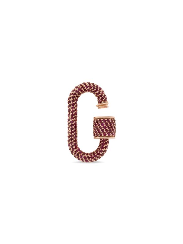 قفل أولستون عيار 14 قيراط مزين بالياقوت الأحمر